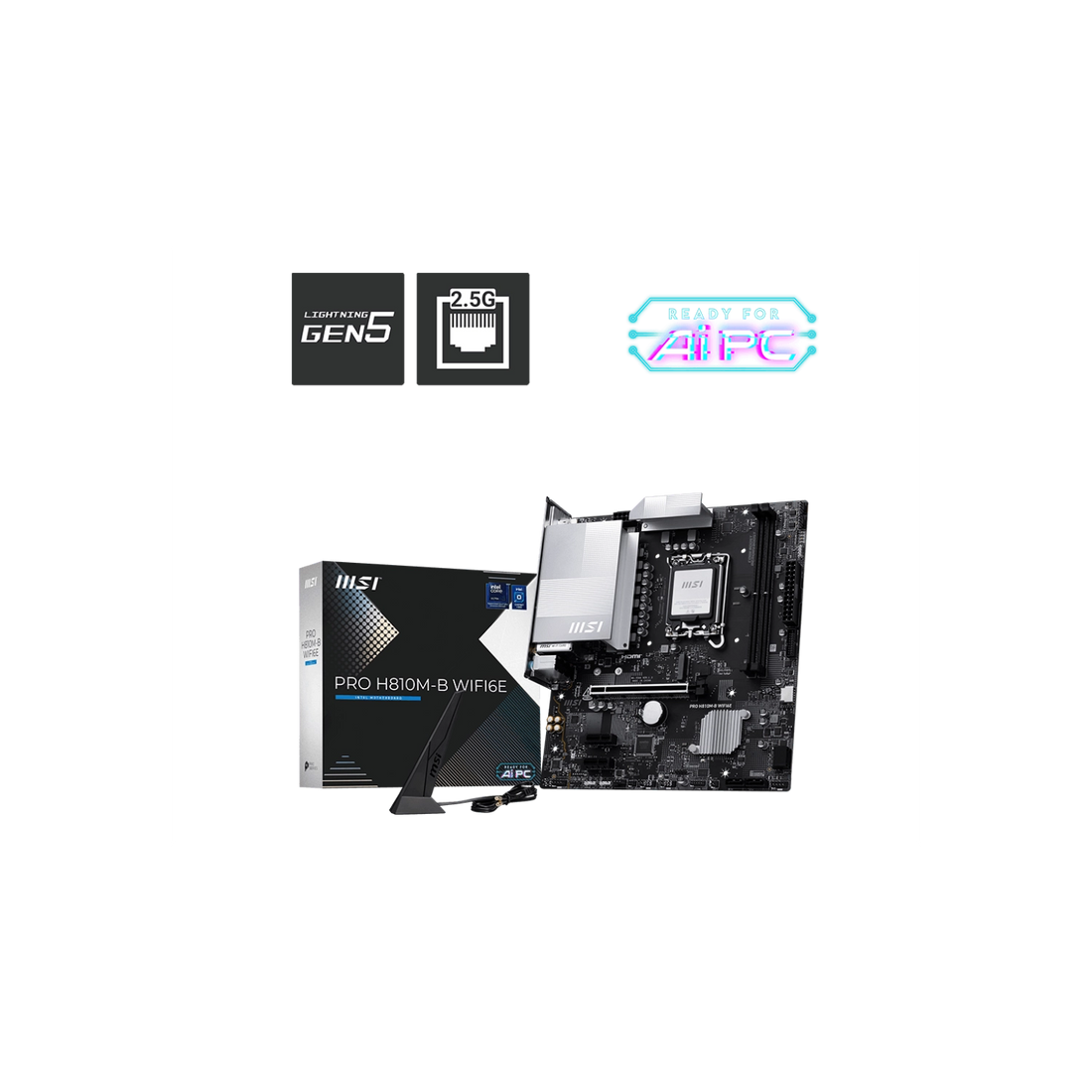 Motherboard MSI PRO H810M-B WIFI6E LGA 1851 DDR5