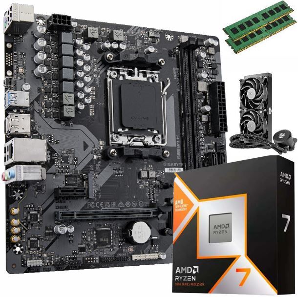 COMBO AMD RYZEN 7 9800X3D+B850+32GB DDR5 5200+WATERCOOLER 240MM