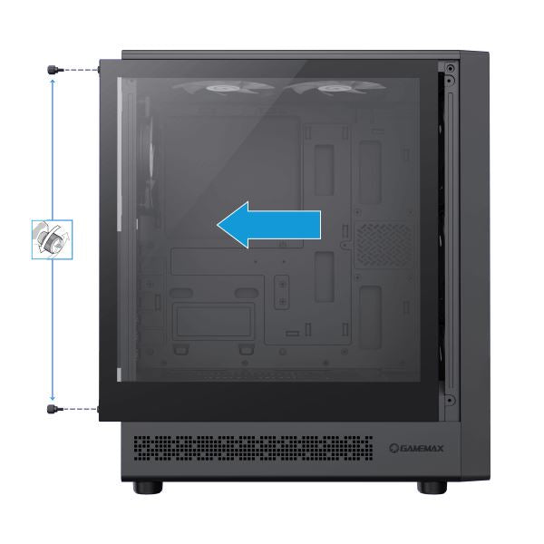 GABINETE GAMEMAX STORM 2 AB - TG 6FAN ARGB