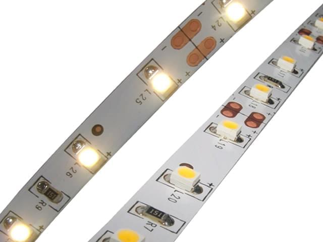 Tira de LEDs 3528 60L/M blanco calido 12v x metro
