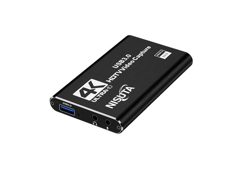 Capturadora HDMI USB 3.0 con loop, auricular y microfono