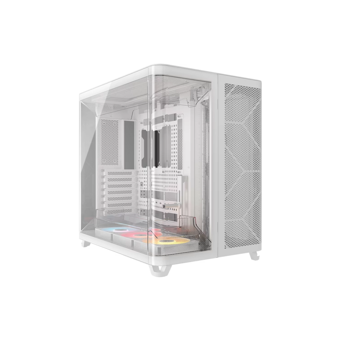 Gabinete CORSAIR ARGB AIR 5400 RS-R Mid Tower con triple cámara Blanco