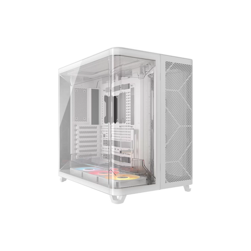 Gabinete CORSAIR ARGB AIR 5400 RS-R Mid Tower con triple cámara Blanco