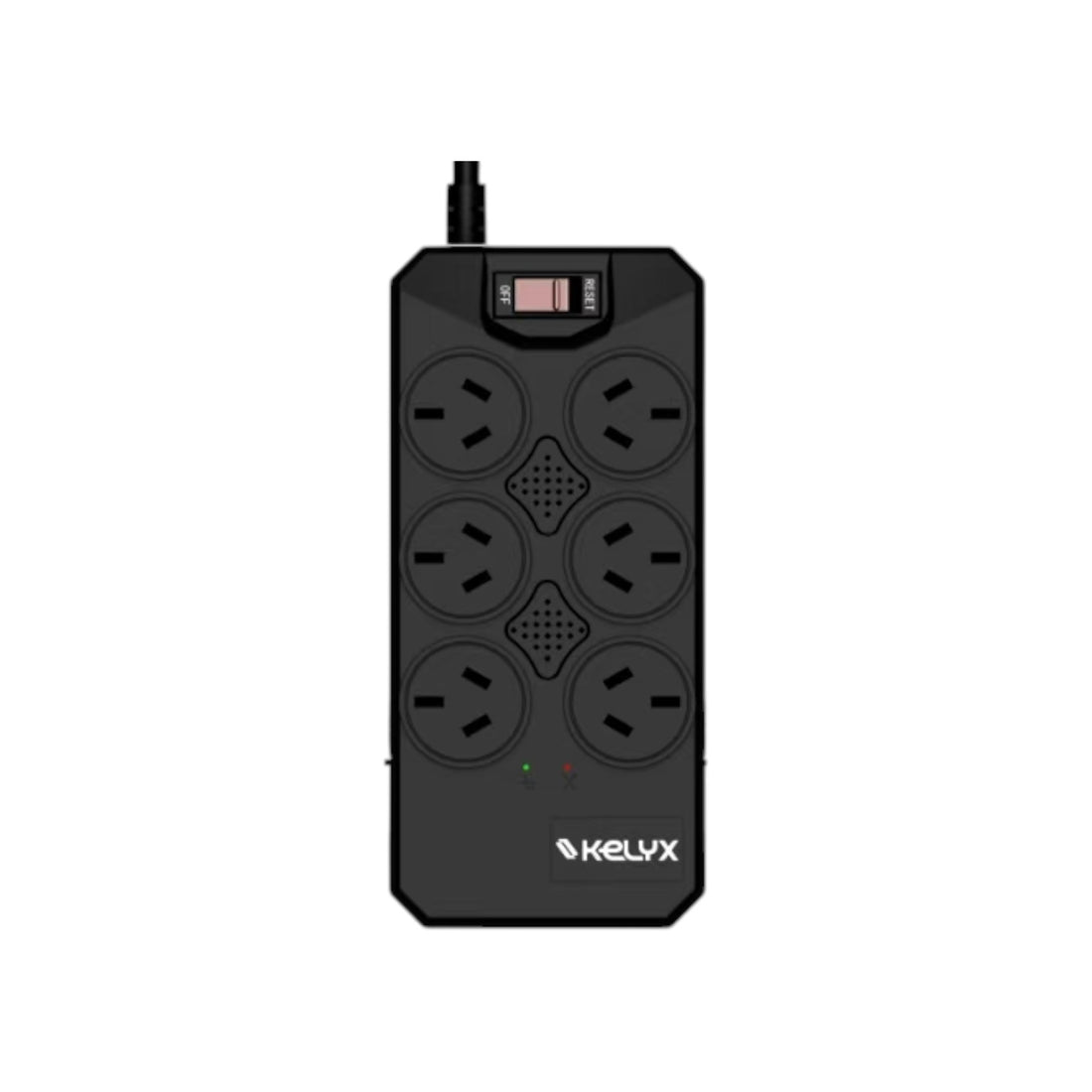 Estabilizador Kelyx 6 tomas Max. 600W 150-270V Surge Protection 1mt (7473)