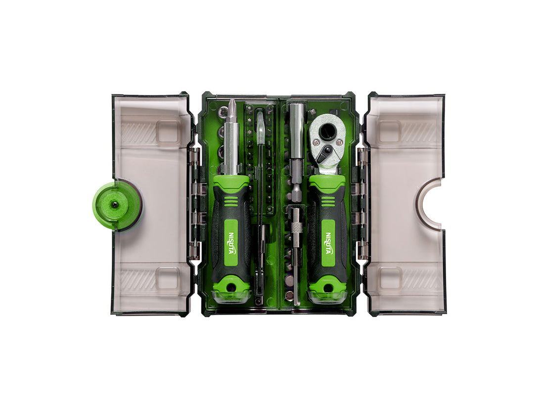 Kit de destornillador con cricket y puntas de 78 piezas