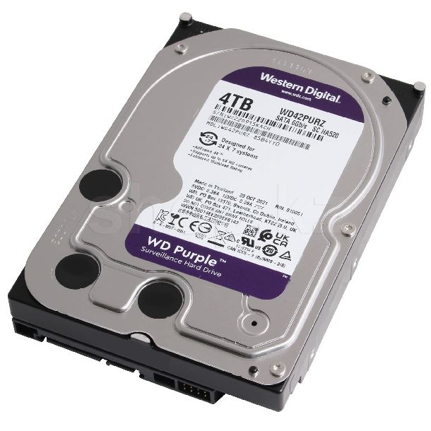 HD HDD 4TB WD PURPLE SATA III 3.5 VIDEOVIGILANCIA DVR NVR