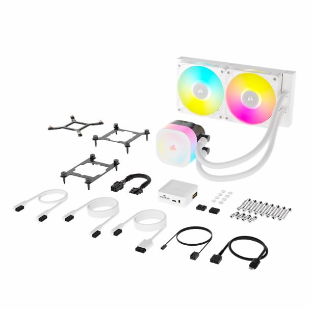 WATERCOOLER 240MM CORSAIR ICUE LINK TITAN 240 RX RGB WHITE CW-9061020-WW