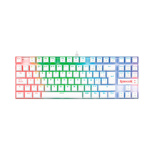 Teclado Redragon Kumara K552 RGB Blanco