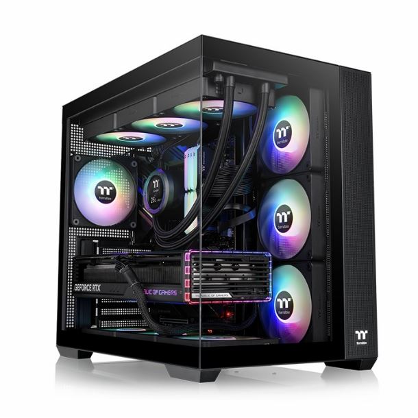 GABINETE THERMALTAKE VIEW 380 TG 4FAN ARGB