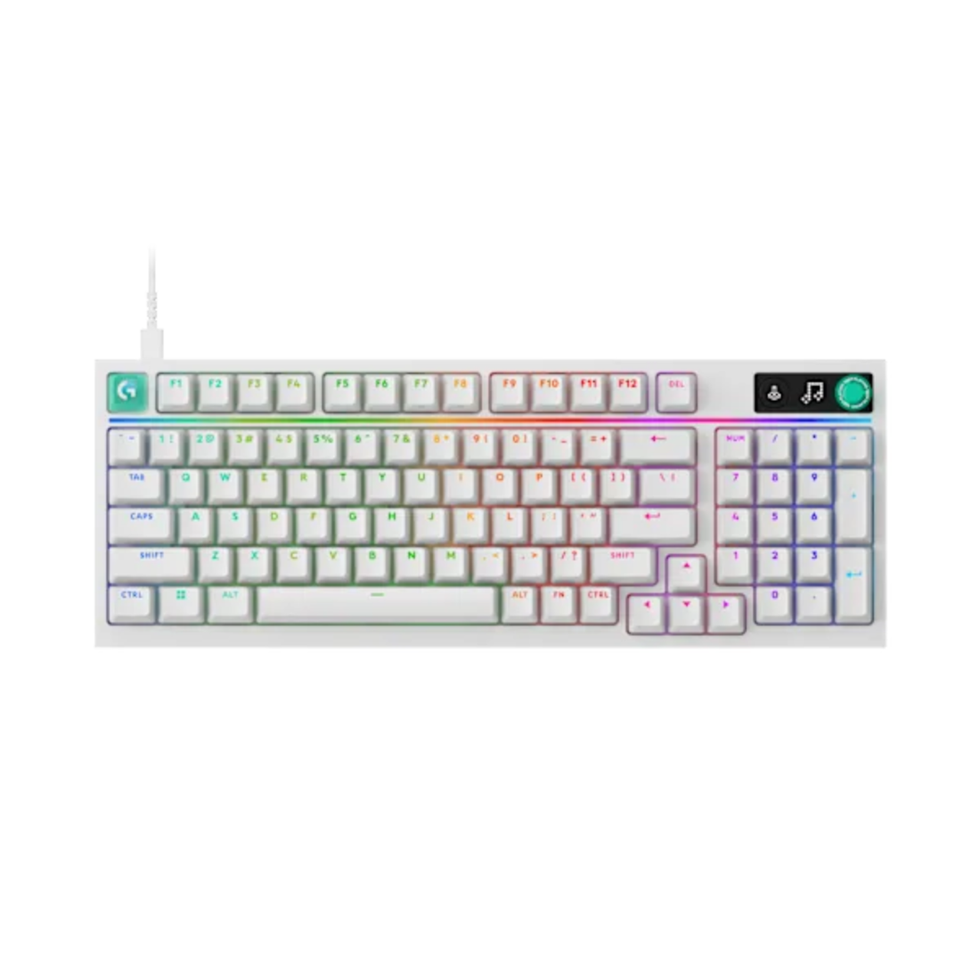 Teclado Logitech G316 X White USB Mec 920-014226