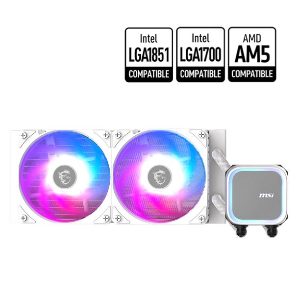 WATERCOOLER 240MM MSI MAG CORELIQUID A13 240 WHITE