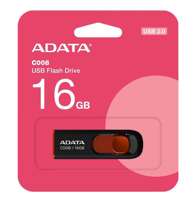 Pendrive Adata C008 RWE 16GB USB 2.0 C/ tapa des