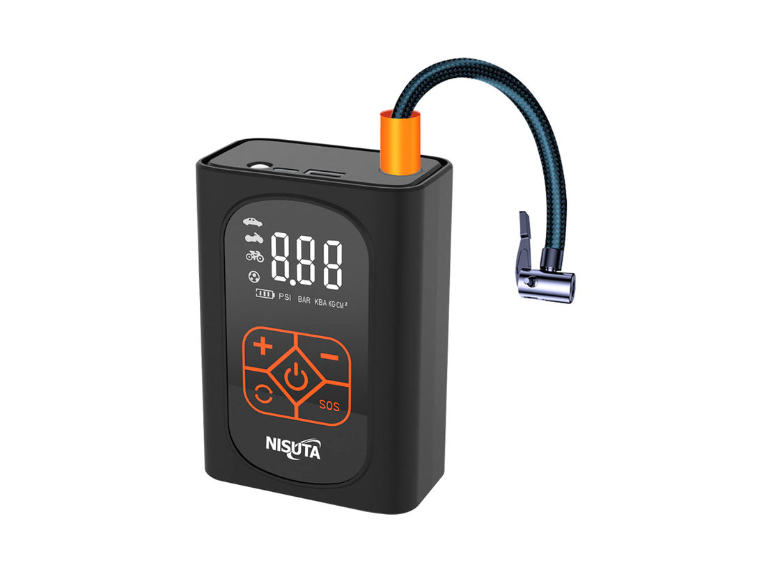Compresor de aire portátil para auto 19L/Min con bateria 4000mah