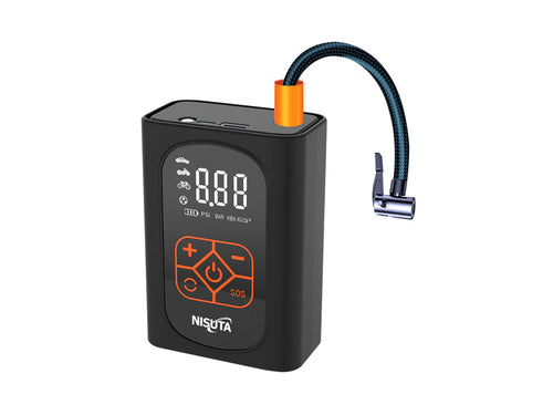 Compresor de aire portátil para auto 19L/Min con bateria 4000mah