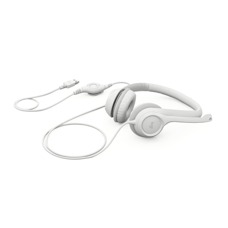 Auricular C/Mic Logitech Clear Chat Comfort Usb H390 White(Pn: 981-001285)