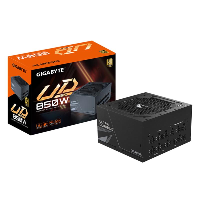 Fuente Gigabyte 850W 80 plus Gold Ultradurable Full Modular PCIe 5.0 Black (3197)