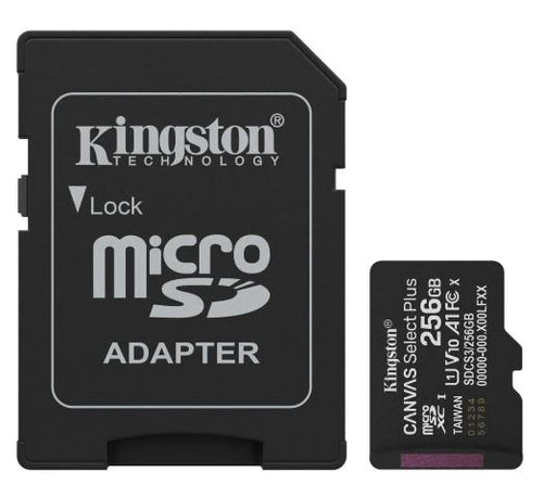 Memoria Micro Sd Kingston 256Gb Canvas Select Plus, C/Adapt (Sdcs3/256Gb)