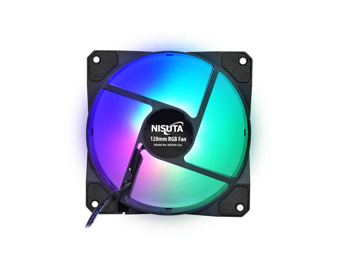 Juego de 2 FANs RGB de 120mm con conector molex 4 pines