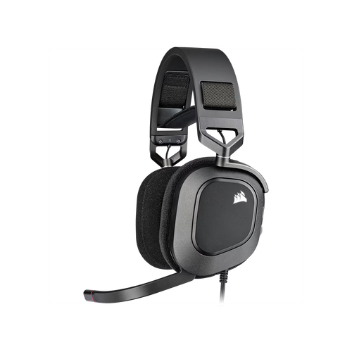 Auricular gaming cableado Corsair HS80 RGB USB, carbón