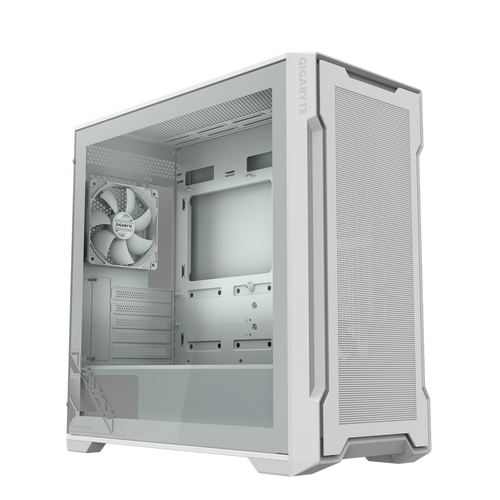 Gabinete GIGABYTE C102 GLASS ICE BLANCO Mid Tower S/Fuente