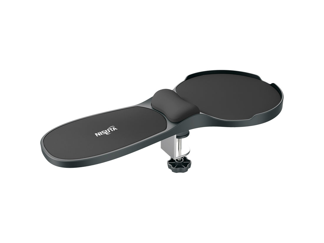 Reposa apoya brazos con pad de mouse y almohadilla para instalar en mesa o escritorio