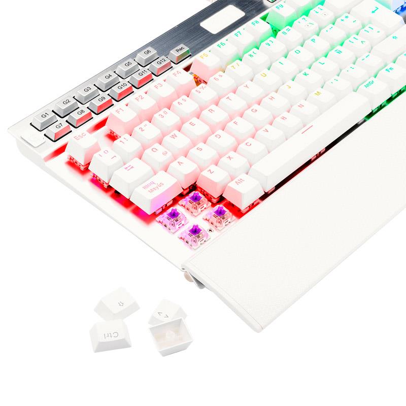 Teclado Redragon K550 Yama Mecanico RGB Blanco ESPAÑOL
