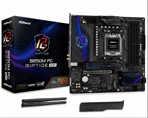 Mb (Am5) Asrock B850M  Riptide Wifi Ddr5 (Mb-B850M Riptidewifi) (90-Mxbs30-A0Uayaz)