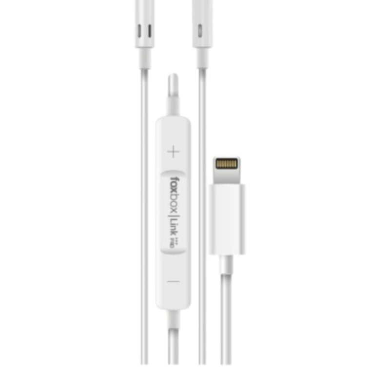 Auricular Foxbox Boost Link Pro Lightning Blanco, C/Cable, C/Mic, Bt (6769)