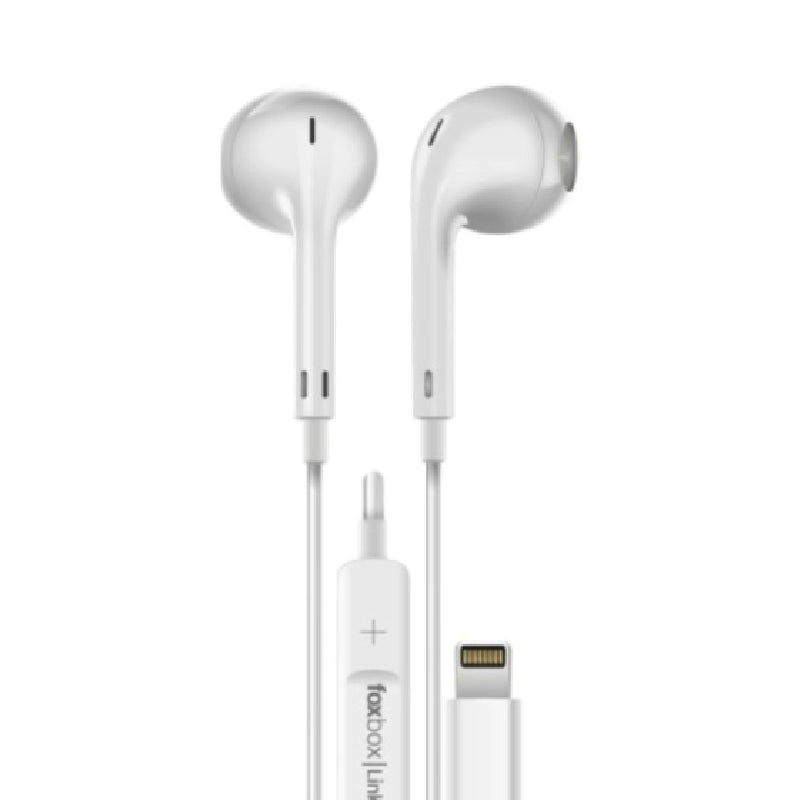 Auricular Foxbox Boost Link Pro Lightning Blanco, C/Cable, C/Mic, Bt (6769)