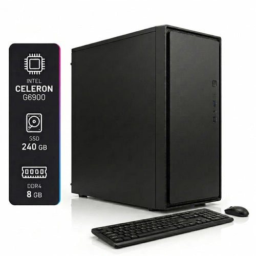 PC Armada Home Office Intel Celeron G6900 8GB RAM SSD 240GB