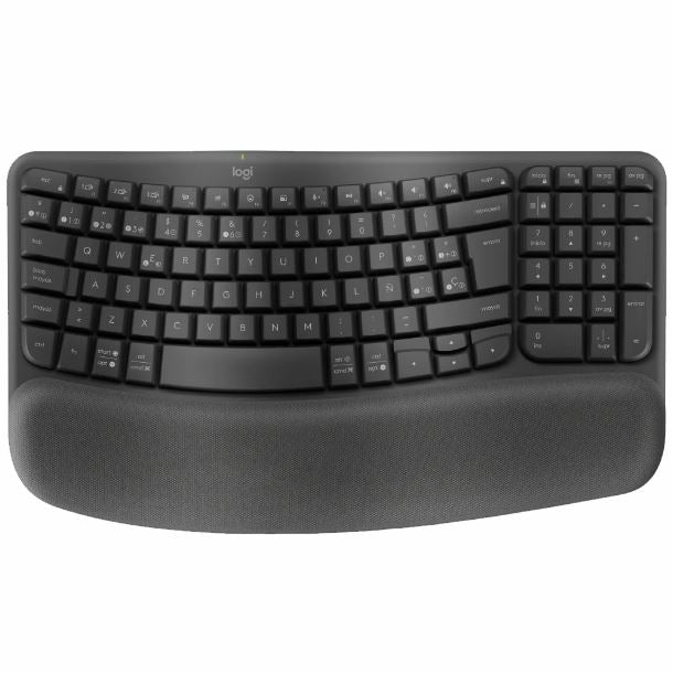 TECLADO WIRELESS LOGITECH WAVE KEYS ERGO NEGRO 920-012278 ESPAÑOL