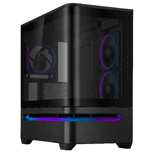 GABINETE ASUS PRIME AP202 TG CURVO 3FAN ARGB BLACK