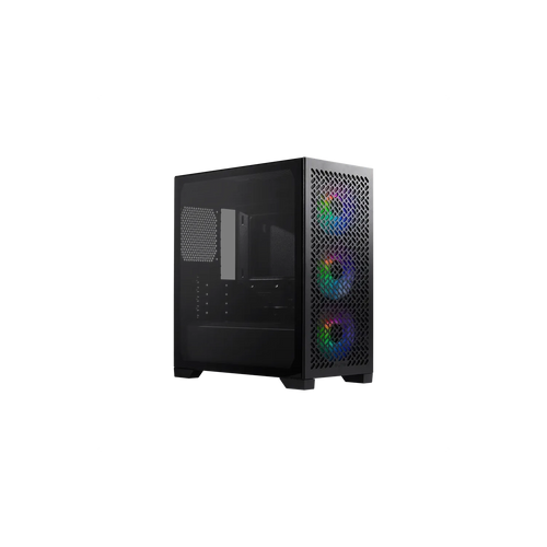 Gabinete Cooler Master Elite 302 Mini Tower 3 Fans ARGB Tempered Glass Black s/Fuente