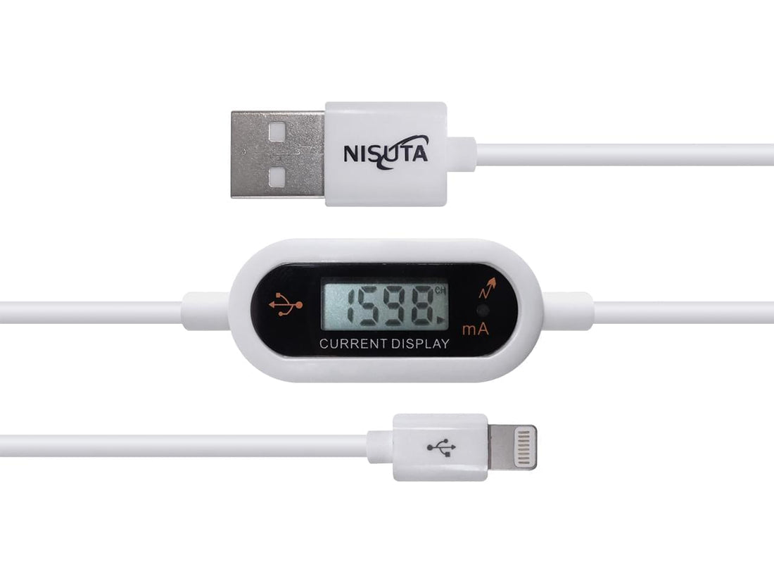 Cable USB a lightning iphone con pantalla y proteccion de sobrevoltaje y amperaje