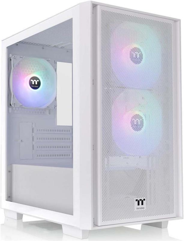 GABINETE GAMER THERMALTAKE VERSA H16 TG ARGB SNOW WHITE TEMP GLASS