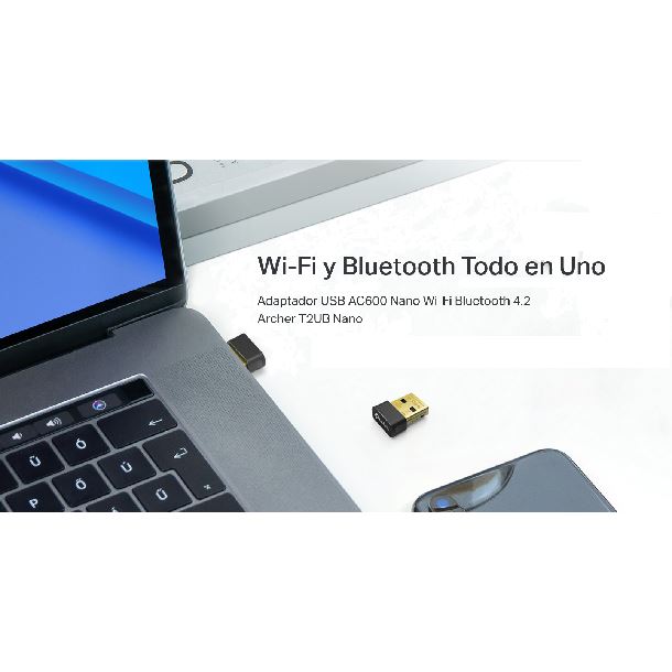 PLACA DE RED USB WIFI+BLUETOOTH TP-LINK ARCHER T2UB NANO AC600