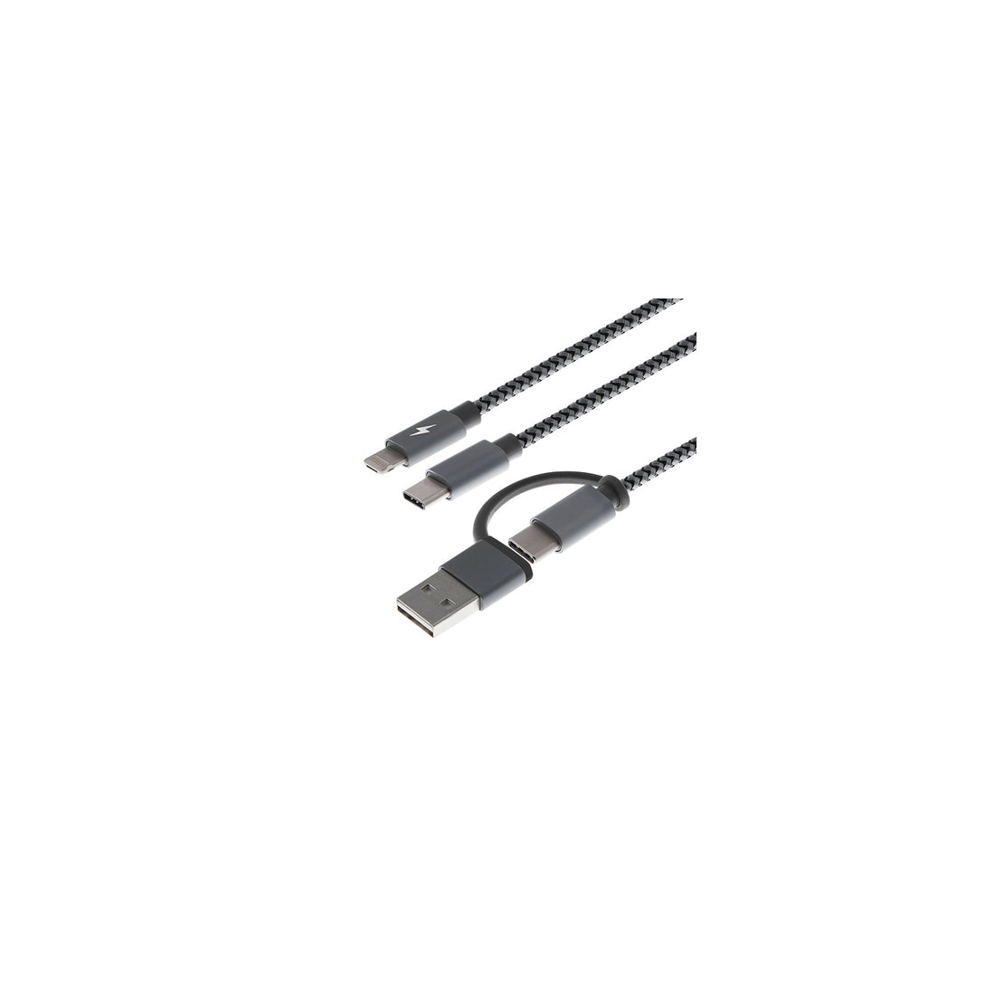 Cable Xtech Multifuncional Carga 5 En 1 Usb A C A Micro Usb Lightming O Tipo C (Xtc-560)