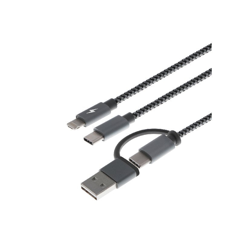 Cable Xtech Multifuncional Carga 5 En 1 Usb A C A Micro Usb Lightming O Tipo C (Xtc-560)