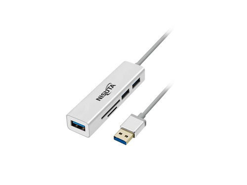 Docking USB AM 3.0 a Hub 3 puertos USB 3.0 y lector de tarjetas