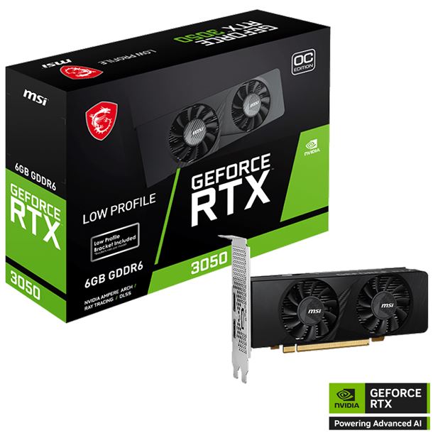 VGA MSI GeForce RTX 3050 LP 6G OC (6828)
