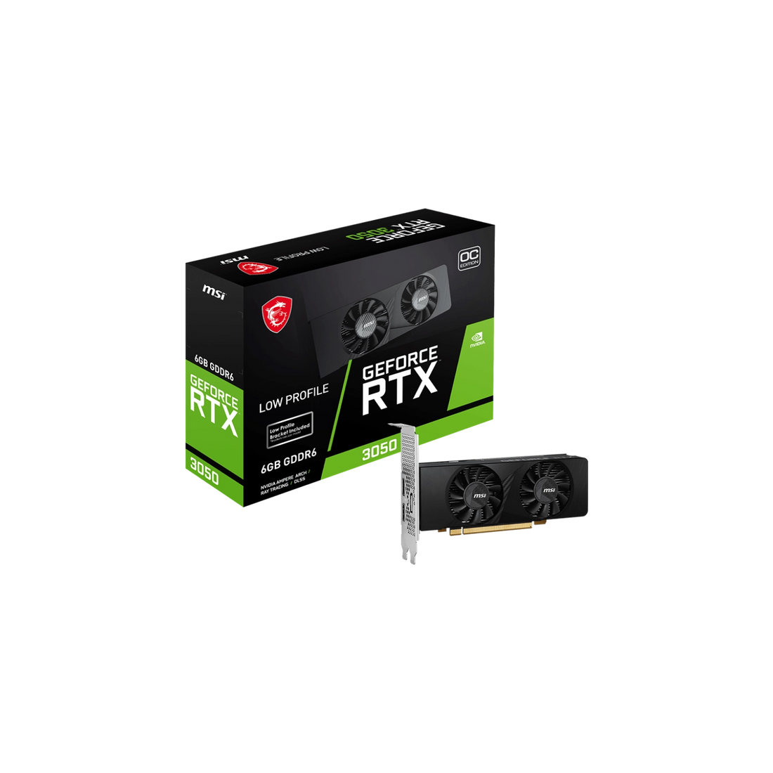 VGA MSI GeForce RTX 3050 LP 6G OC (6828)