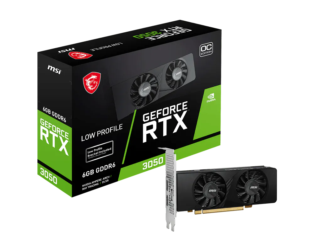 VGA MSI GeForce RTX 3050 LP 6G OC (6828)