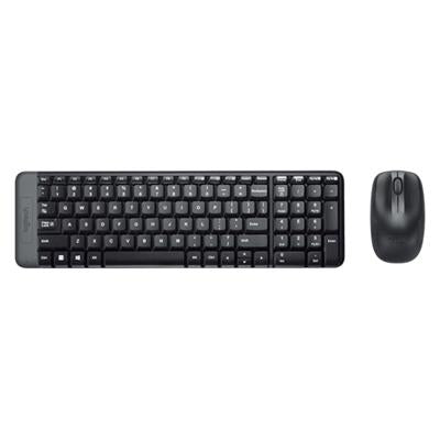 Teclado+Mouse Logitech Wir MK220 Blk 920-004430