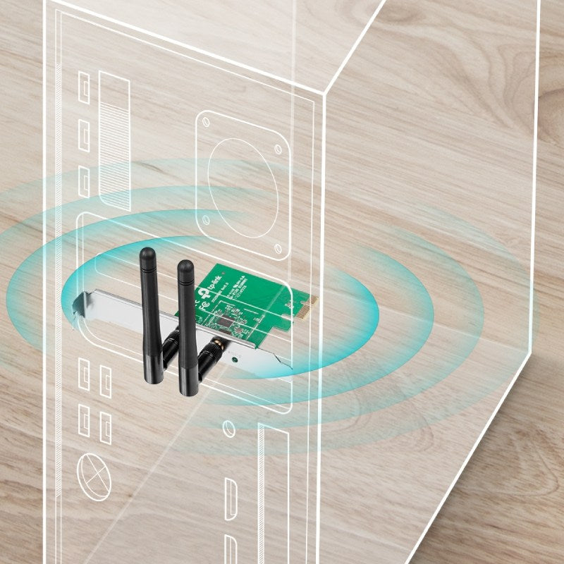 Red Wireless Pci Express Tp-Link Tl-Wn881Nd 300Mbps