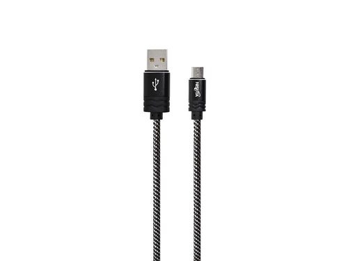 Cable micro USB de 1m de 2.4A con malla de tela