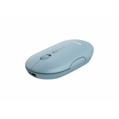 MOUSE TRUST PUCK WRL RECARGABLE BLUE