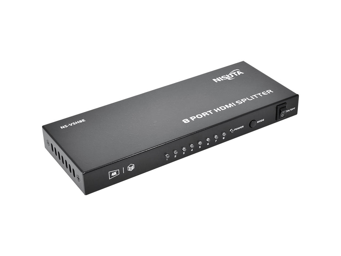 Splitter HDMI de 8 puertos 4K, 3D, 1.4b