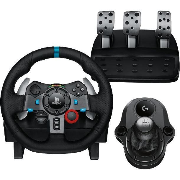 COMBO LOGITECH VOLANTE G29 SE + PEDALERA + PALANCA DE CAMBIOS SHIFTER PC/PS4/PS5 991-000529