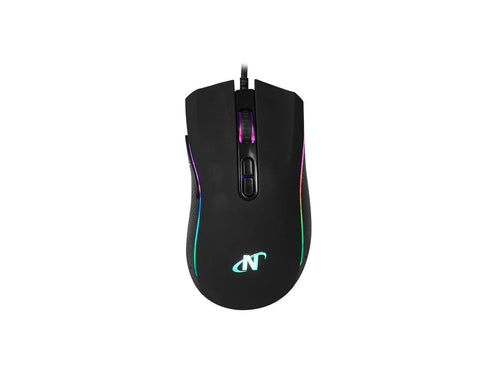 Mouse programable USB 6D+scroll Gaming RGB 6400 DPI y aceleracion 22.5G