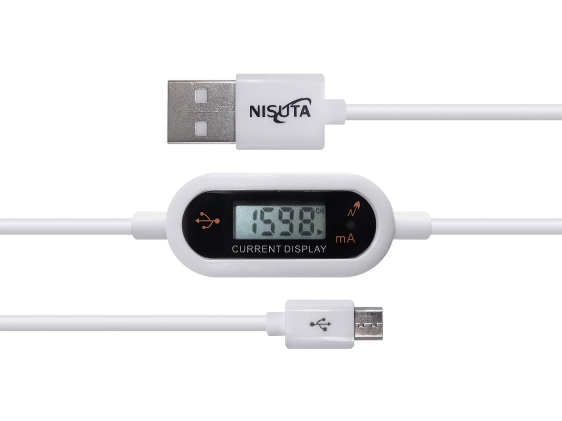 Cable USB a micro USB con pantalla y proteccion de sobrevoltaje y amperaje